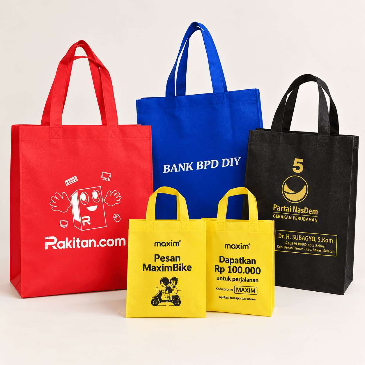 Tas Spunbond HLS Custom Logo Sablon